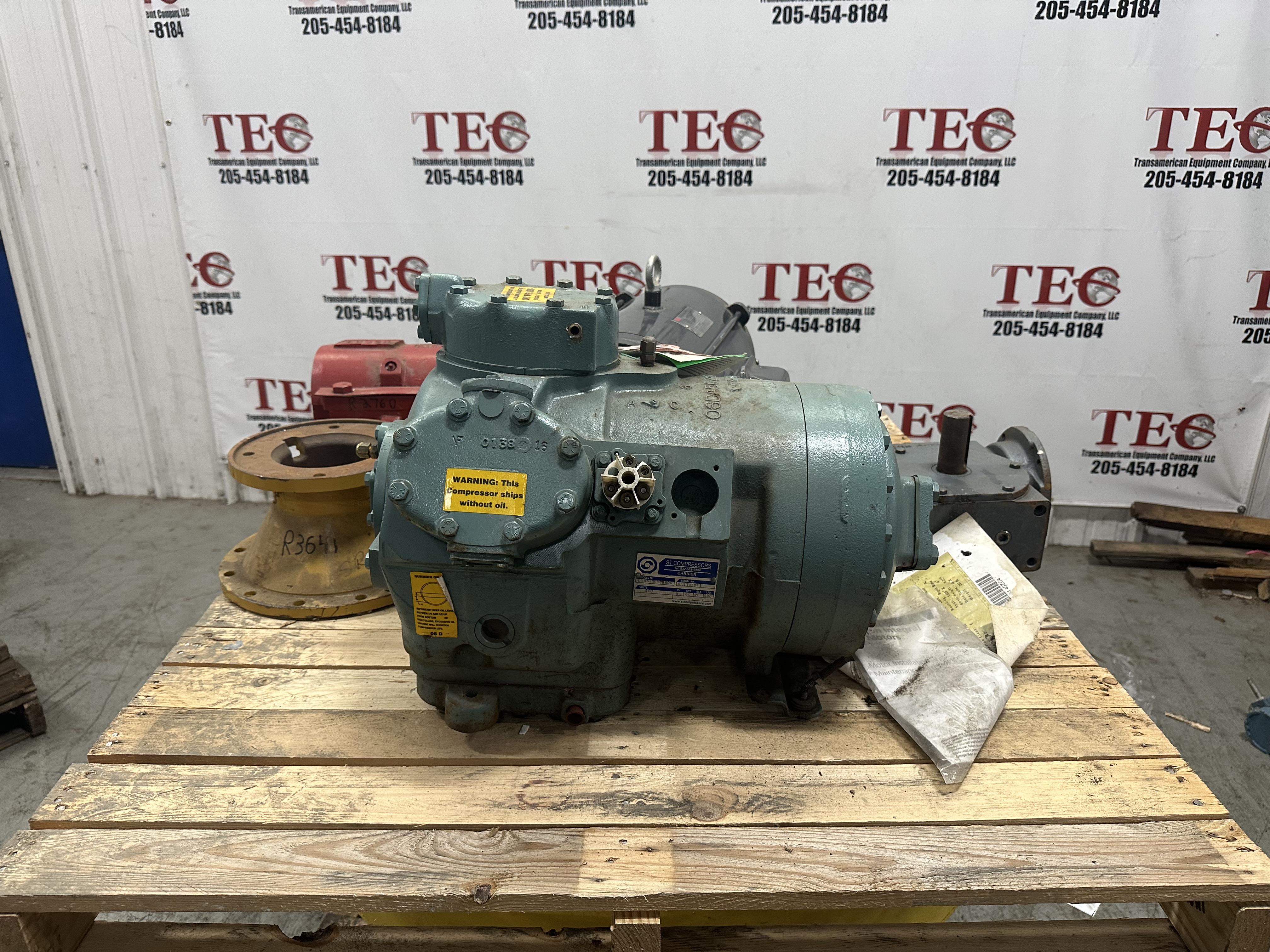 Carrier 06DA502184 Semi-Hermetic Reciprocating 06D Compressor